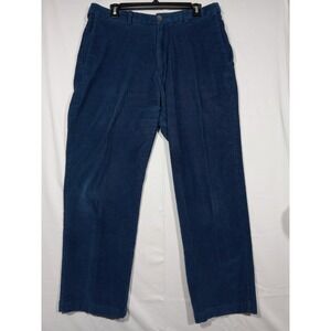 Haggar Premium Stretch Corduroy Pants Men's 34x28 Blue